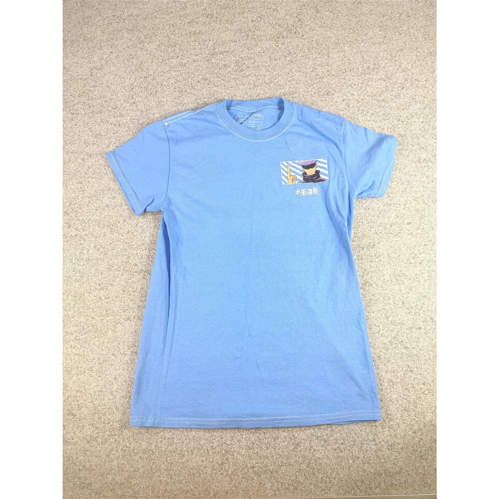 Jujutsu Kaisen Satoru Gojo Blue Graphic T-Shirt Mens Small Anime Tee - Picture 2 of 7